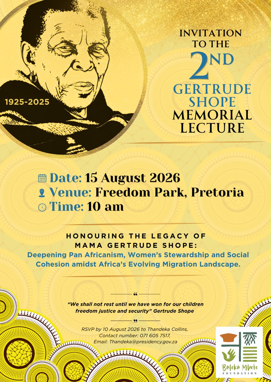 Invitation to the 2nd Gertrude Shope Memorial Lecture